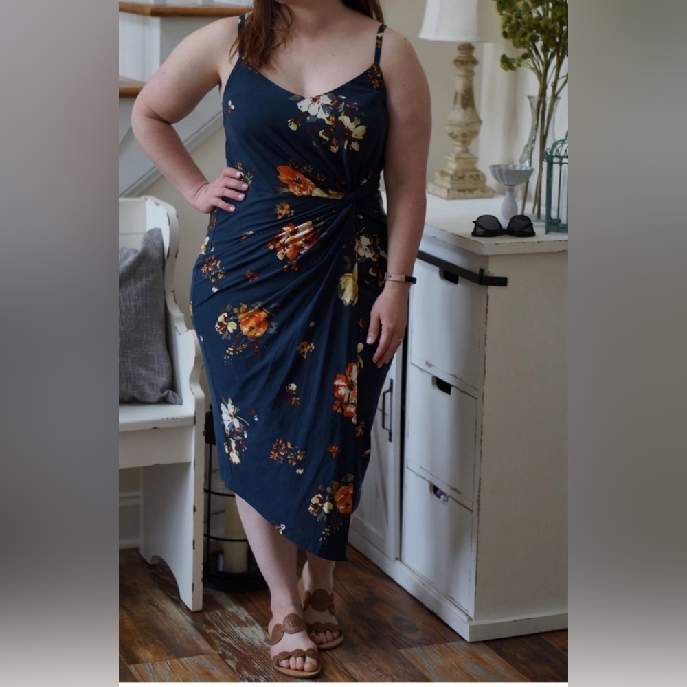 Floral Navy Dress